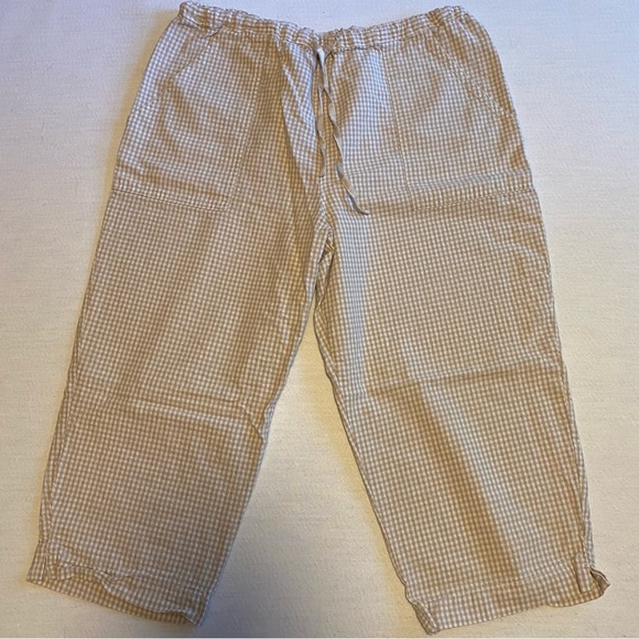 *Last chance!* Vintage Linen Blend Gingham Pants - Picture 8 of 11